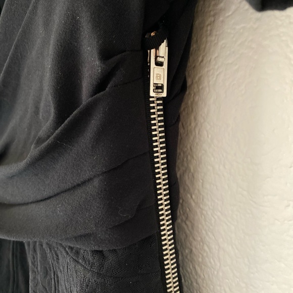 NWT ALEXANDER WANG Corset Panel Ruched Drape T-shirt Dress In Black 4 $1,050 - Picture 10 of 13